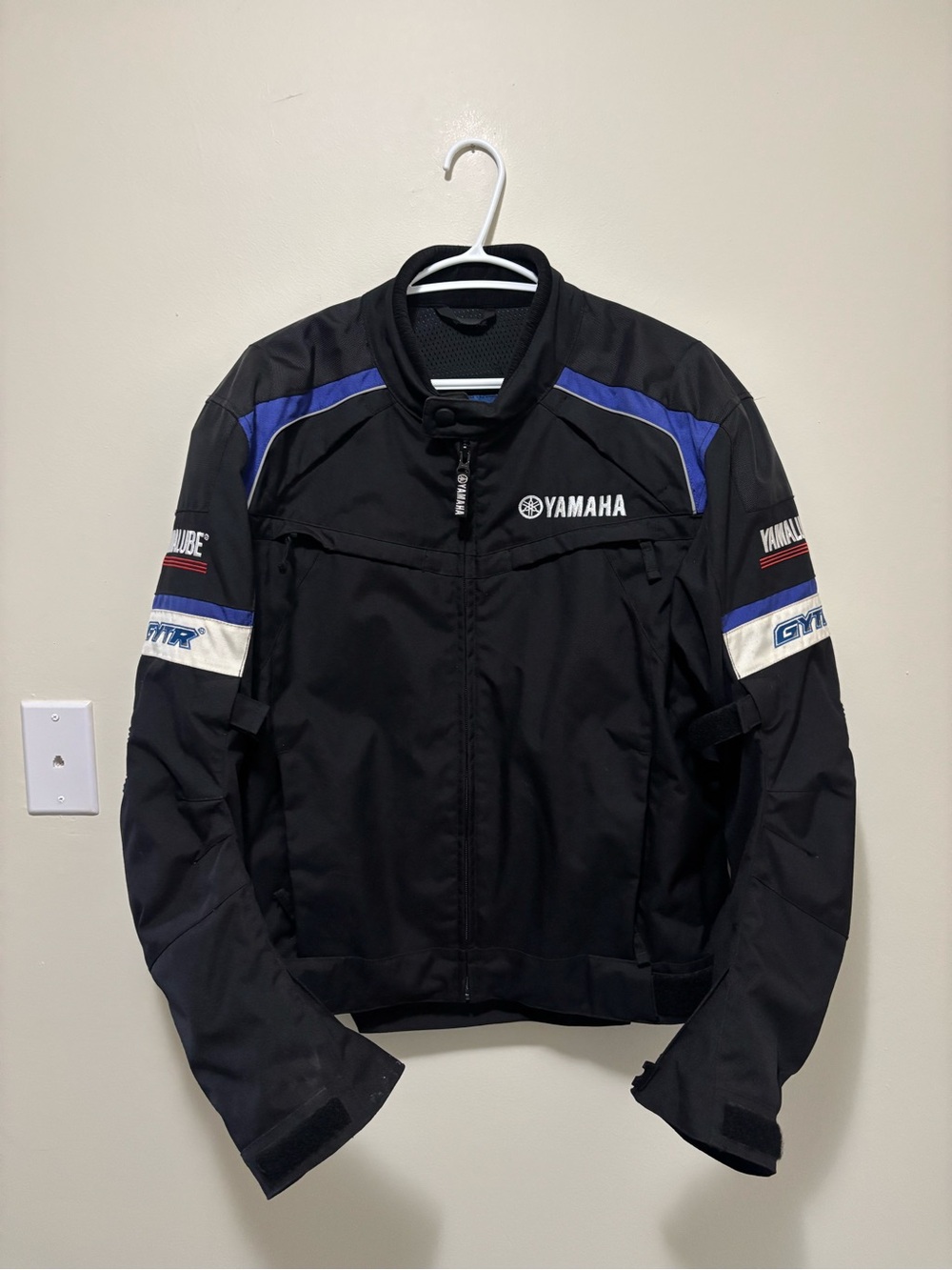 Yamaha Racing GYTR Black Motorcycle Riding Jacket Size Large